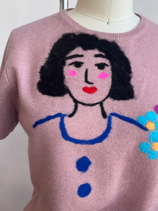 Short Sleeve Cashmere sweater