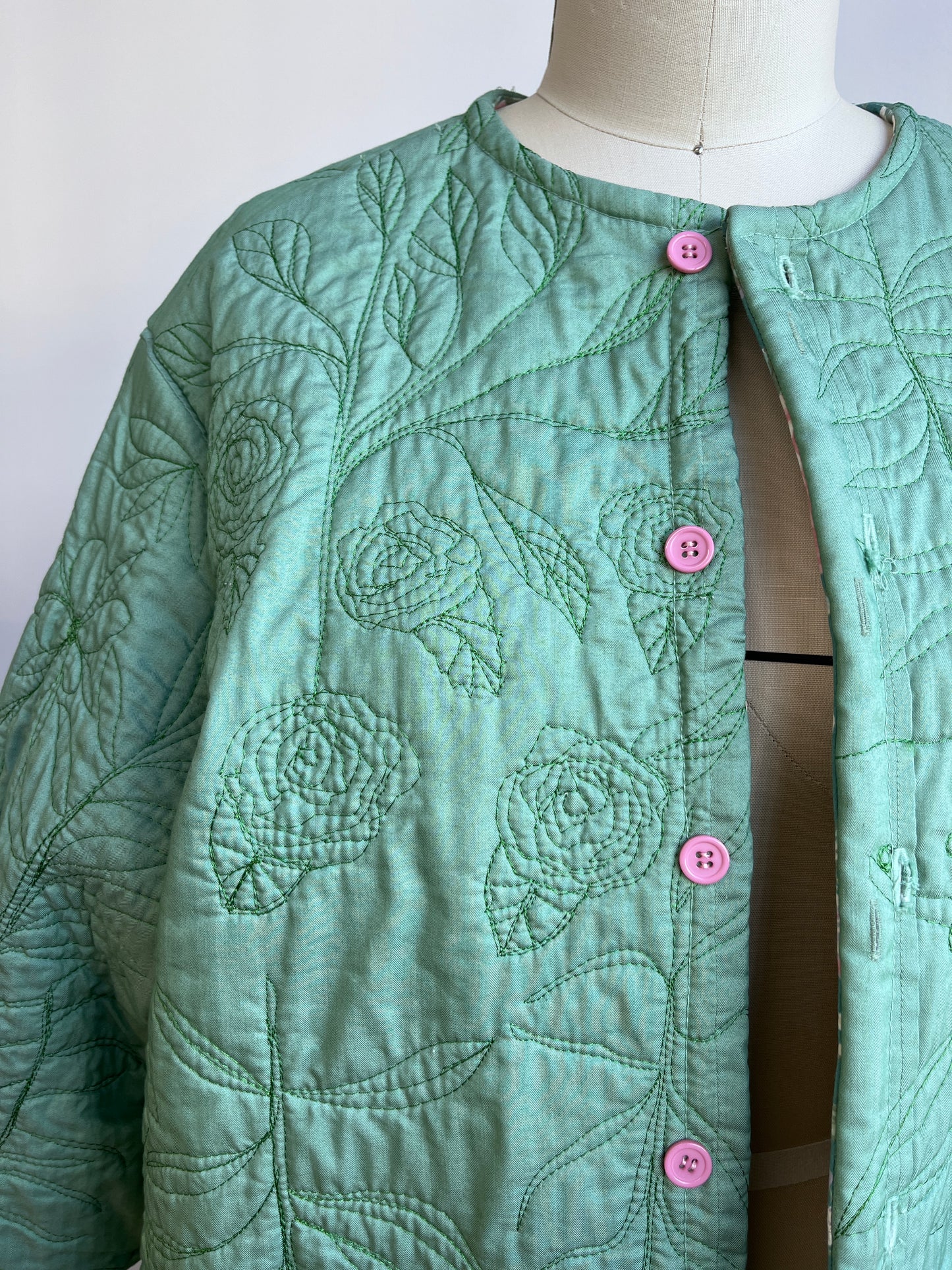 Green Garden quilted jacket