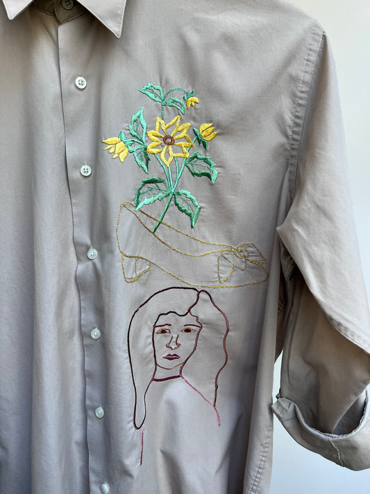 It's a shoe pot and it's golden