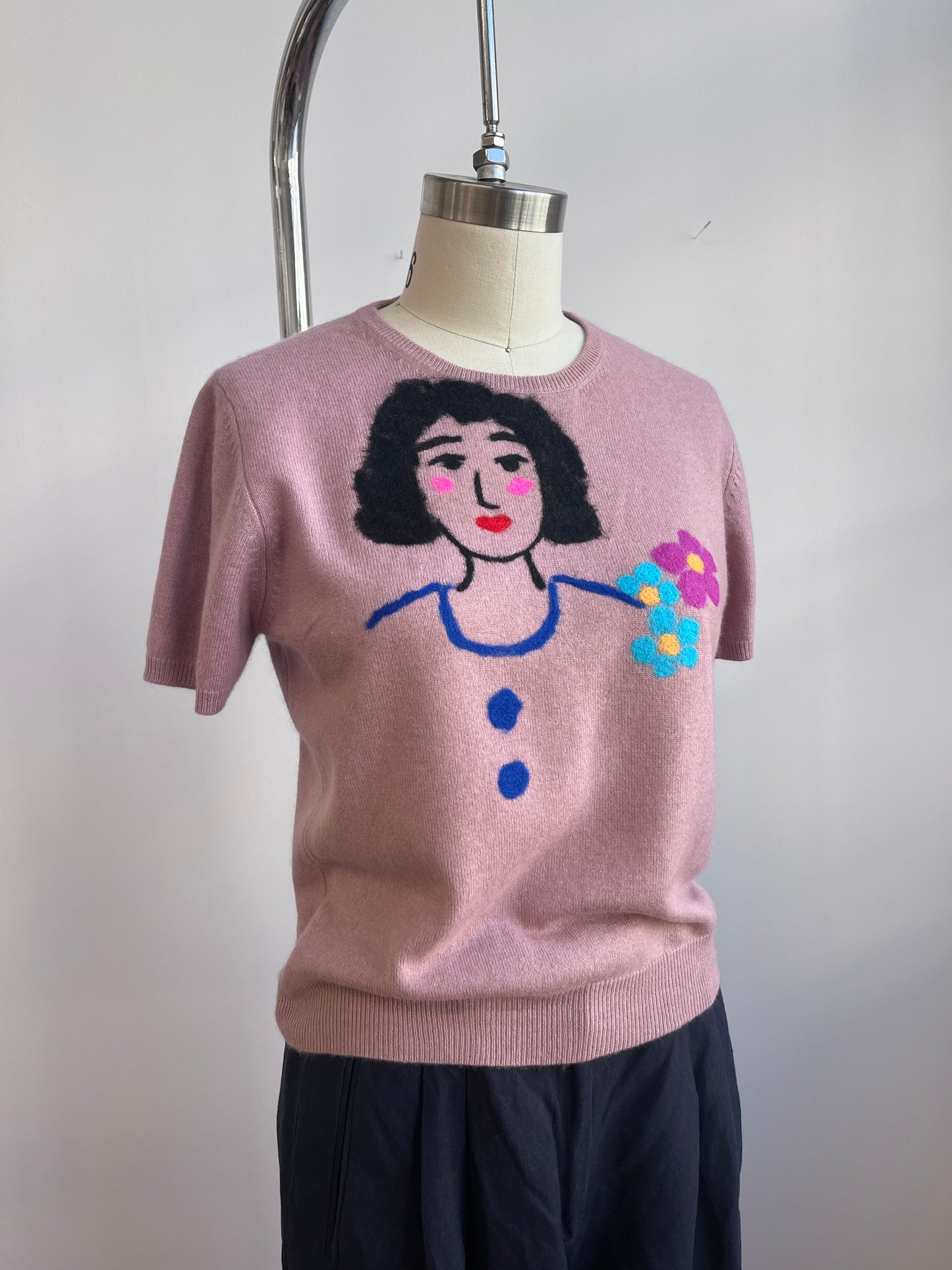 Short Sleeve Cashmere sweater