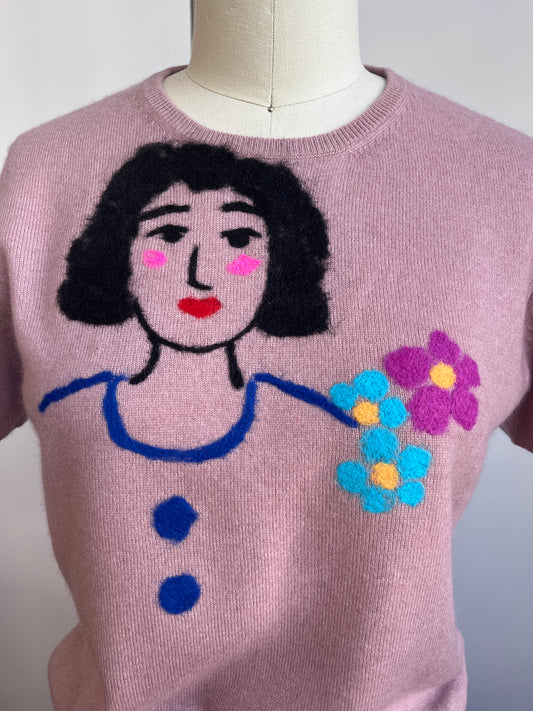 Short Sleeve Cashmere sweater