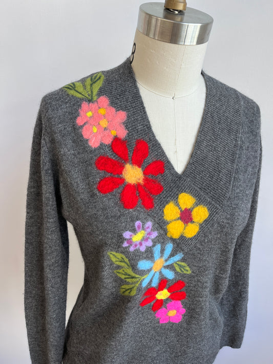 Flower Garden Gray Cashmere