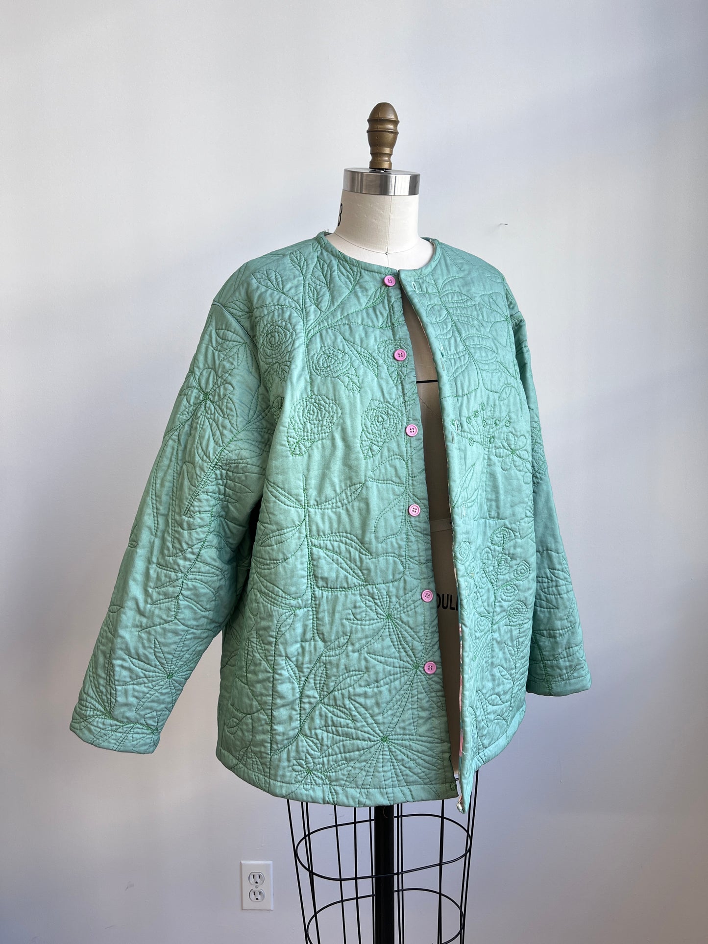 Green Garden quilted jacket