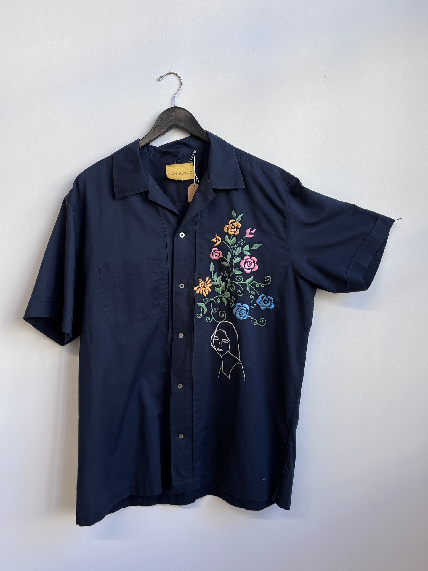 My Rosettes on a navy shirt