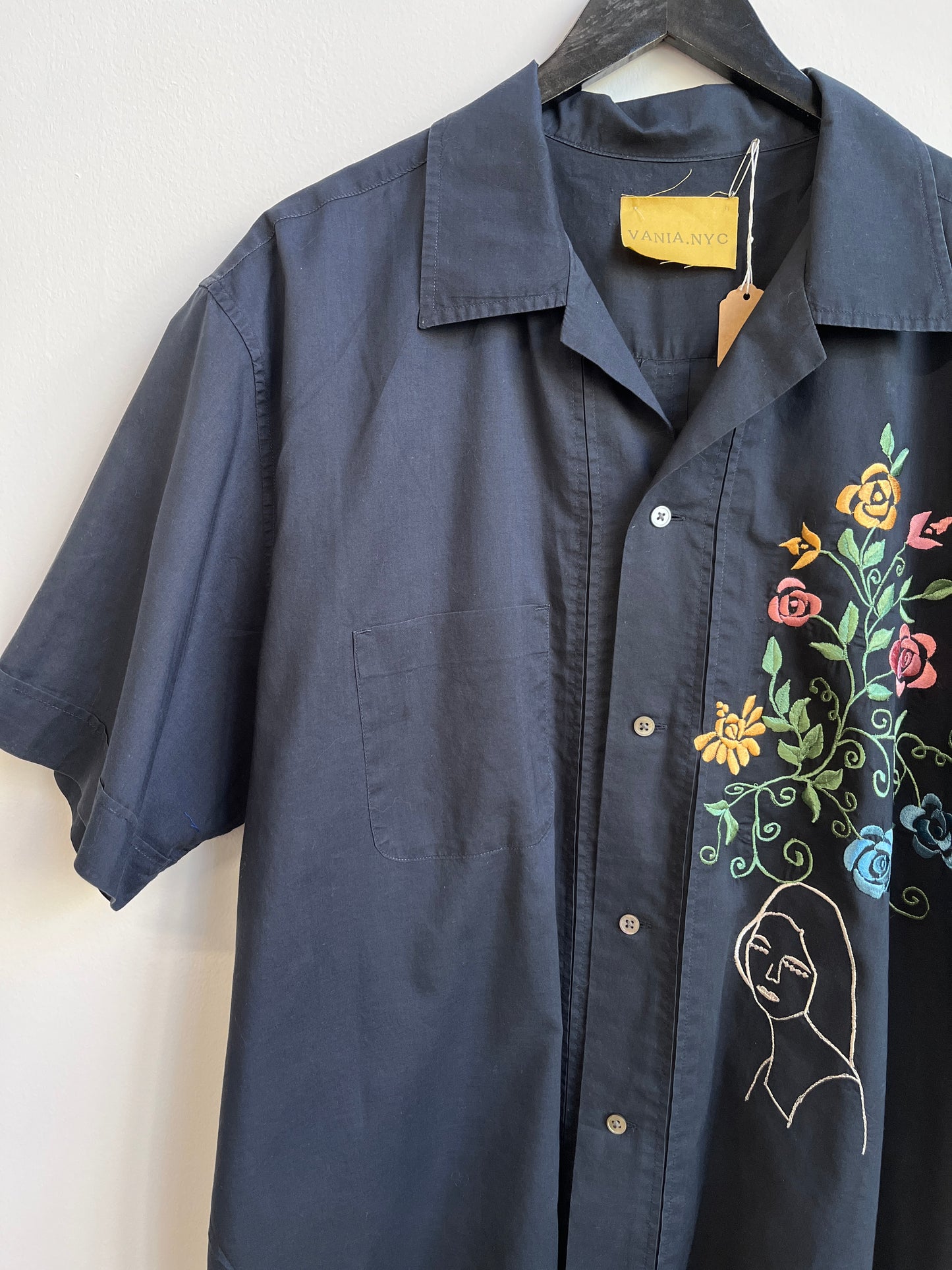 My Rosettes on a navy shirt