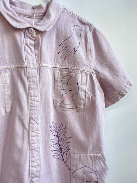 Lavender Canvas Jumpsuit