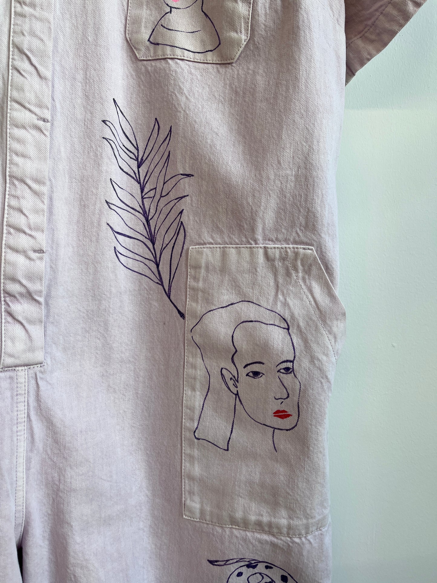 Lavender Canvas Jumpsuit