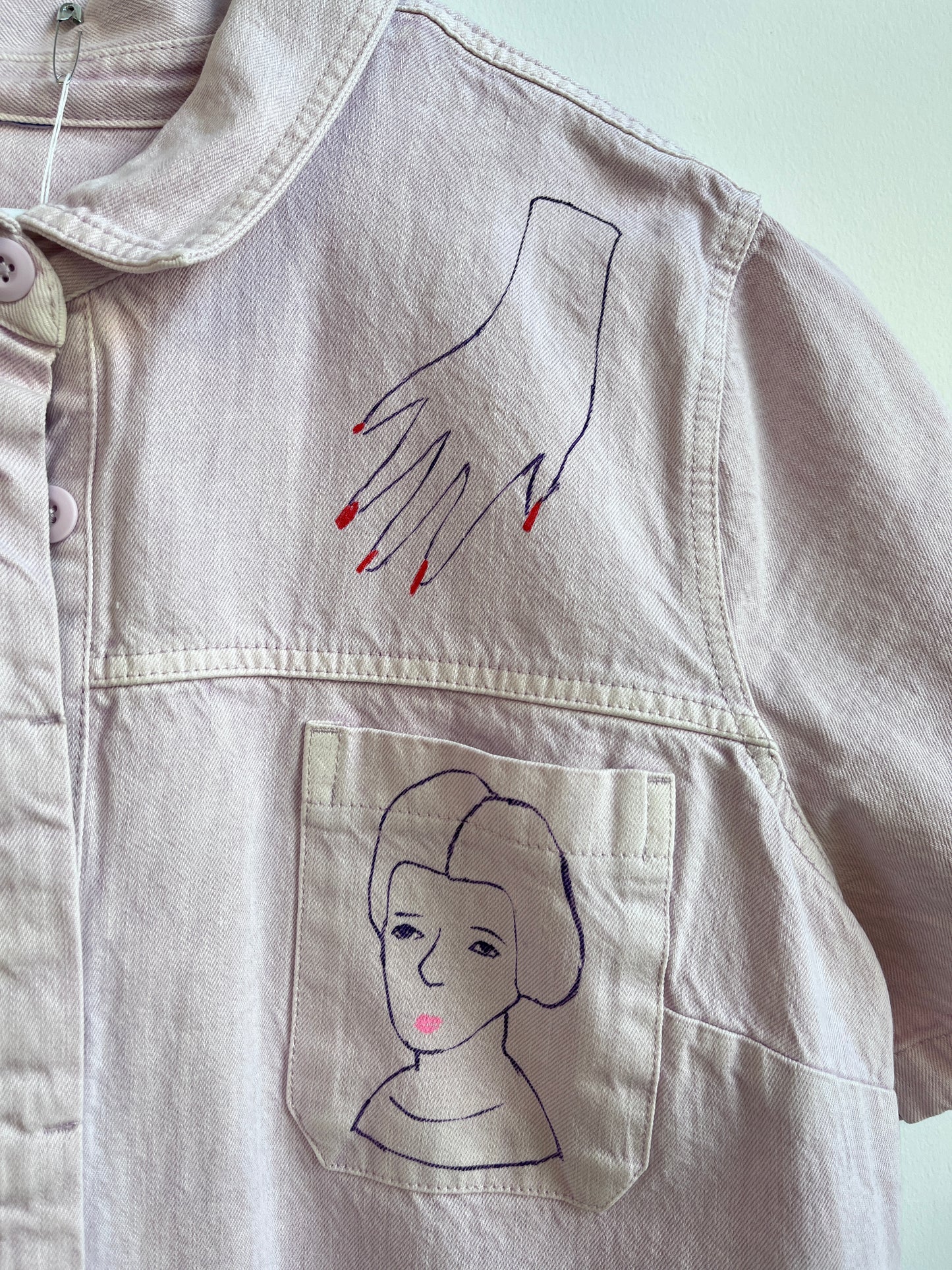 Lavender Canvas Jumpsuit