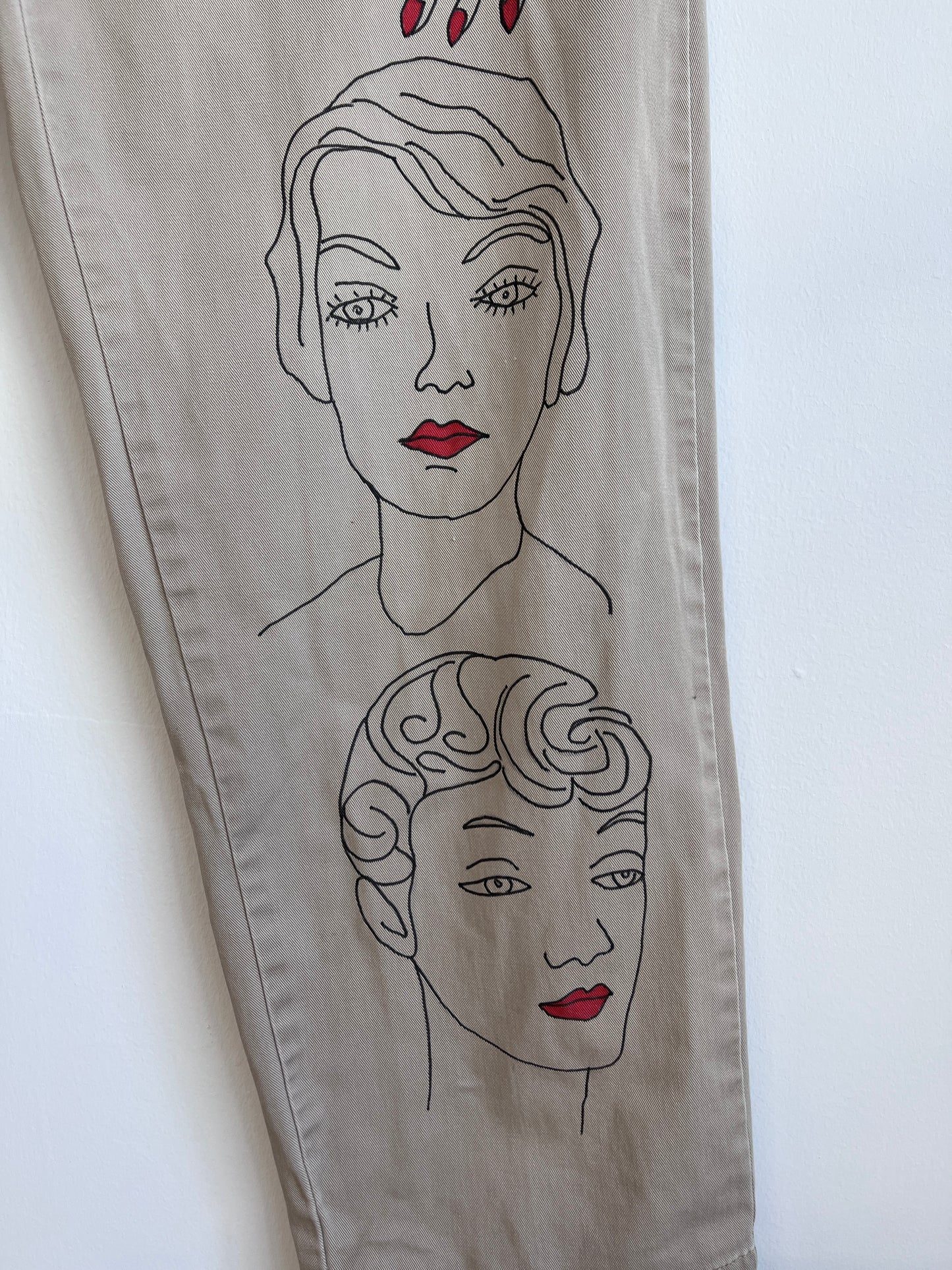 My Faces on Khaki slacks 32 x 28