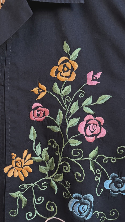 My Rosettes on a navy shirt